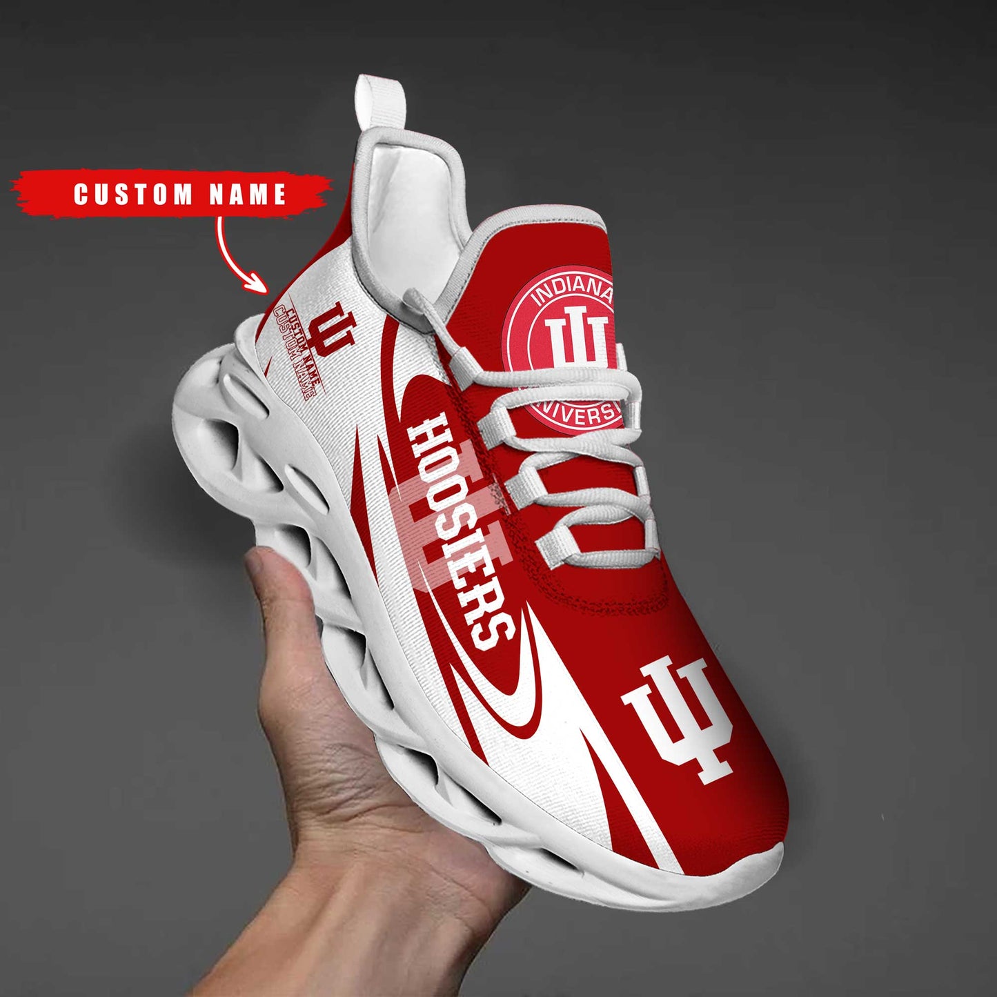 Ideafootwear Indiana Hoosiers Max Soul Shoes Sneakers For Men And Women