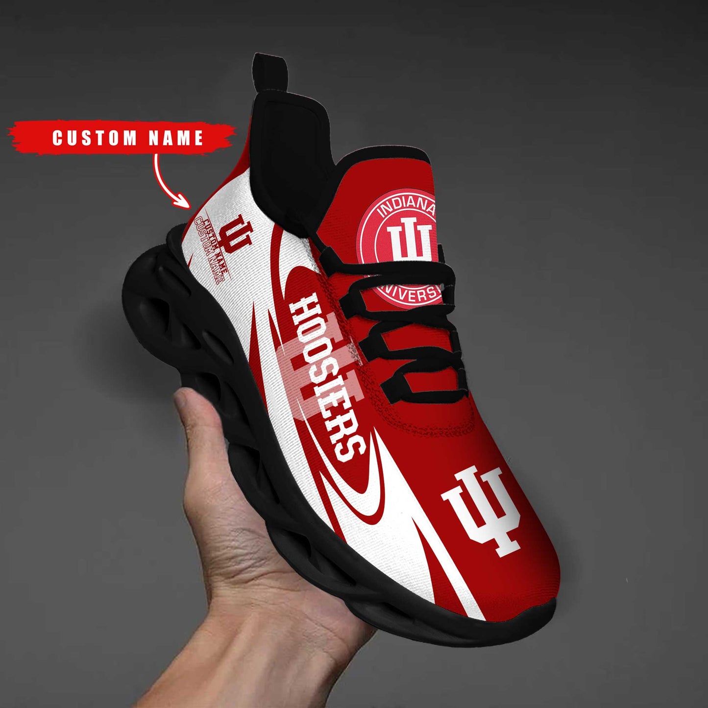 Ideafootwear Indiana Hoosiers Max Soul Shoes Sneakers For Men And Women