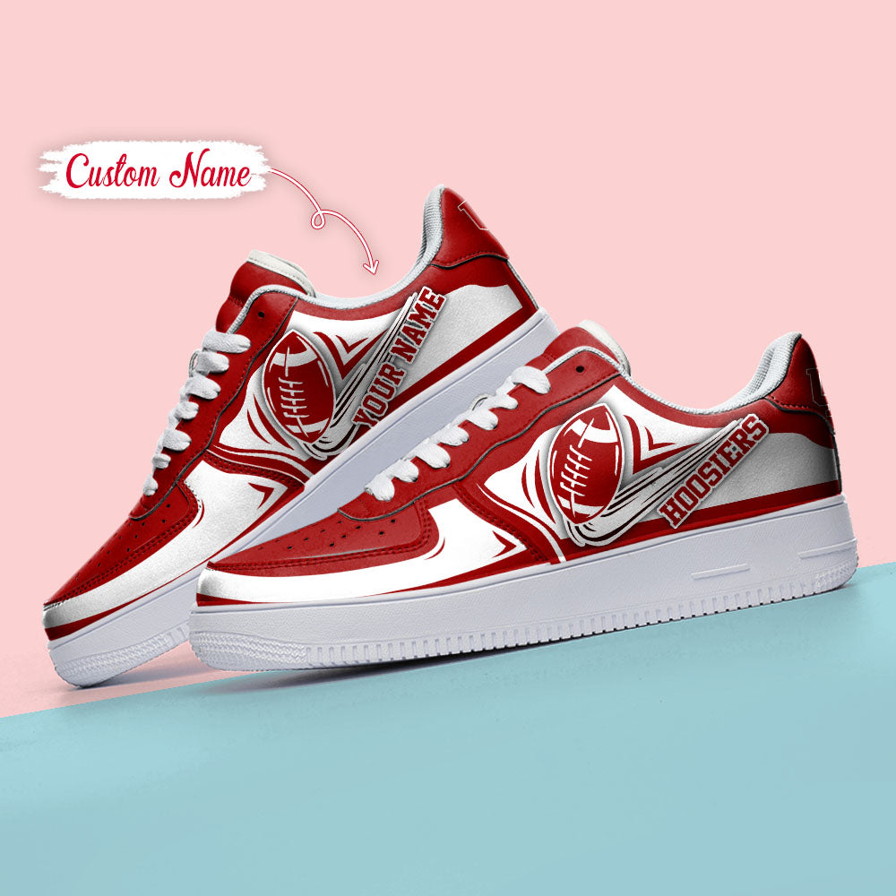 Ideafootwear Indiana Hoosiers NCAA Air Low-Top Sneakers Shoes For Men And Women