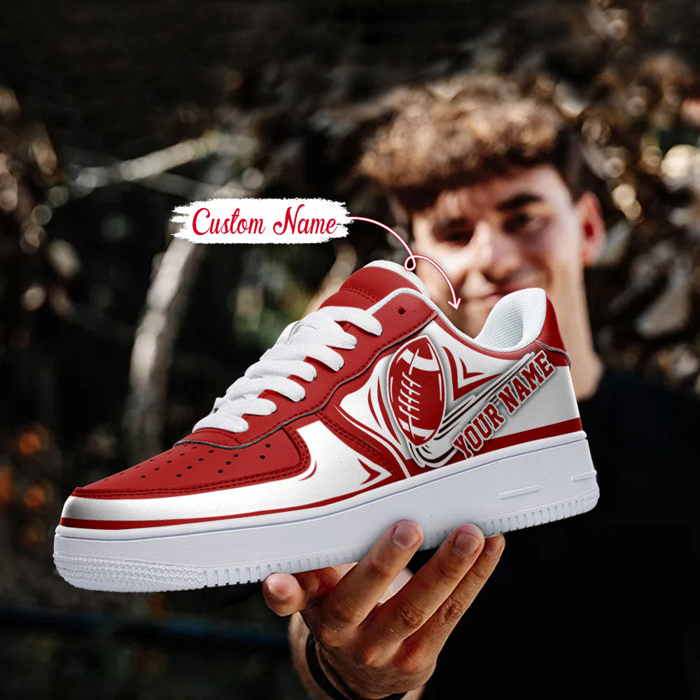 Ideafootwear Indiana Hoosiers NCAA Air Low-Top Sneakers Shoes For Men And Women