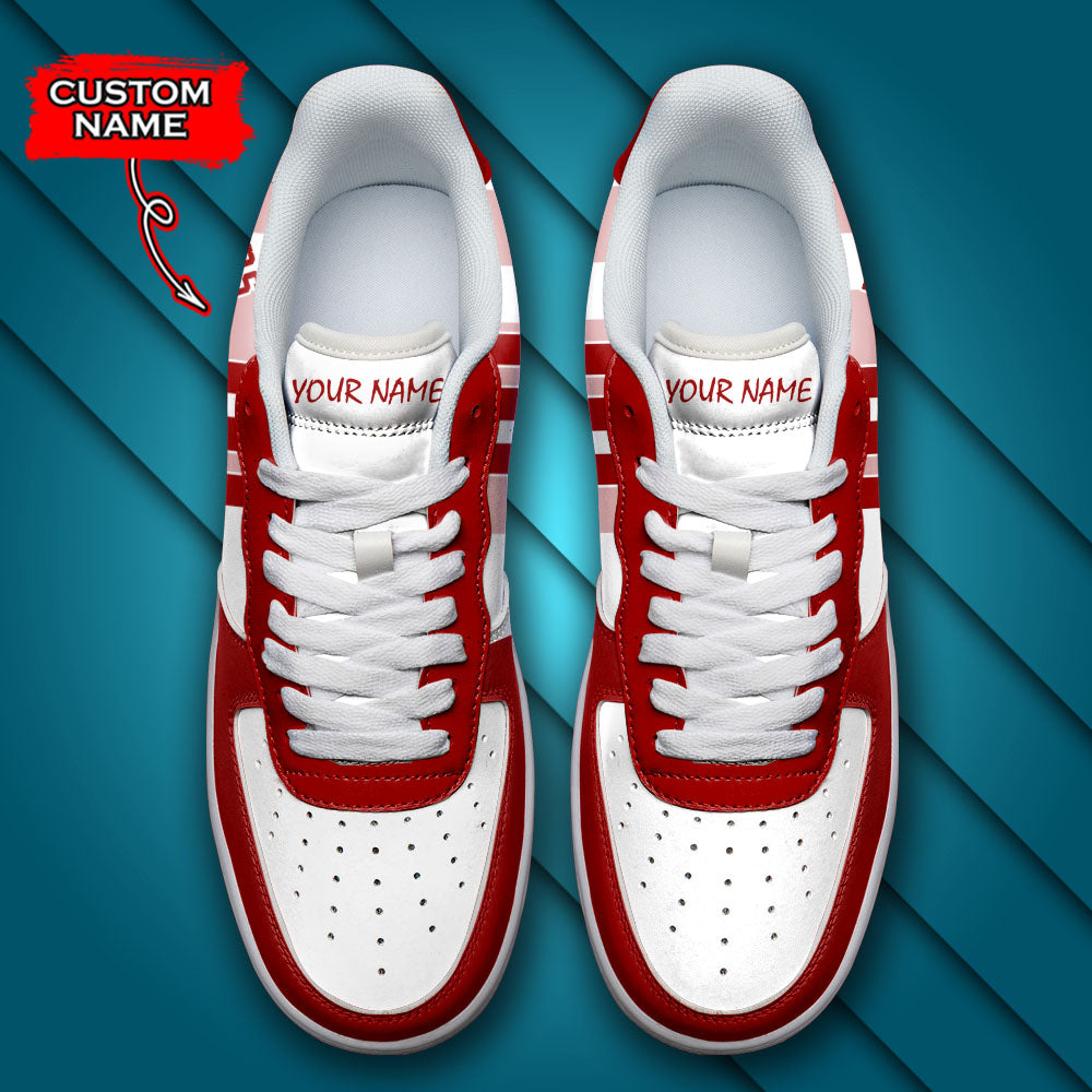 Ideafootwear Indiana Hoosiers NCAA Air Low-Top Sneakers Shoes For Men And Women