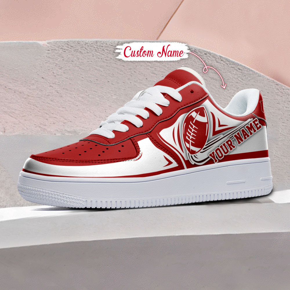 Ideafootwear Indiana Hoosiers NCAA Air Low-Top Sneakers Shoes For Men And Women