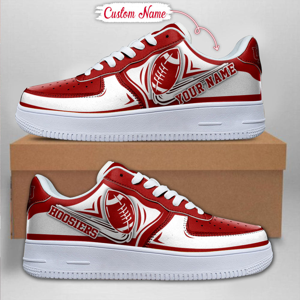 Ideafootwear Indiana Hoosiers NCAA Air Low-Top Sneakers Shoes For Men And Women