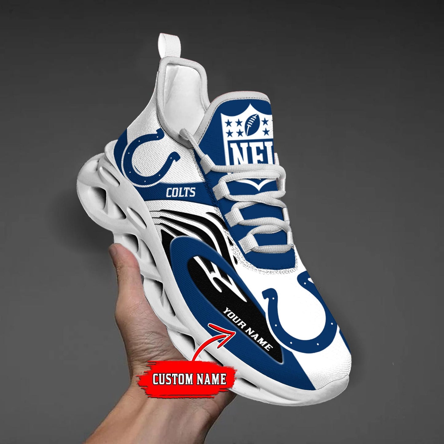Ideafootwear Indianapolis Colts Max Soul Shoes Sneakers For Men And Women