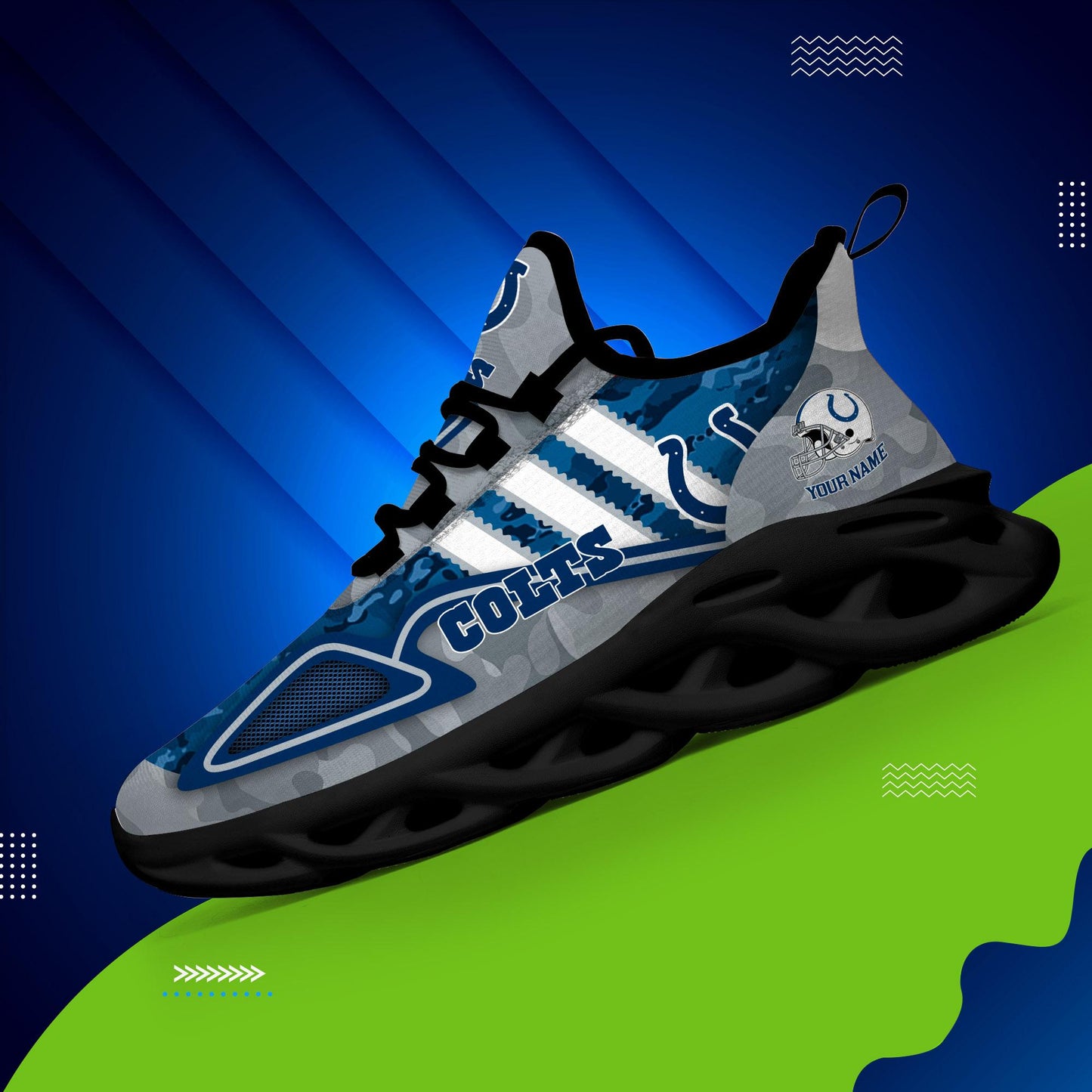 Ideafootwear Indianapolis Colts Max Soul Shoes Sneakers For Men And Women