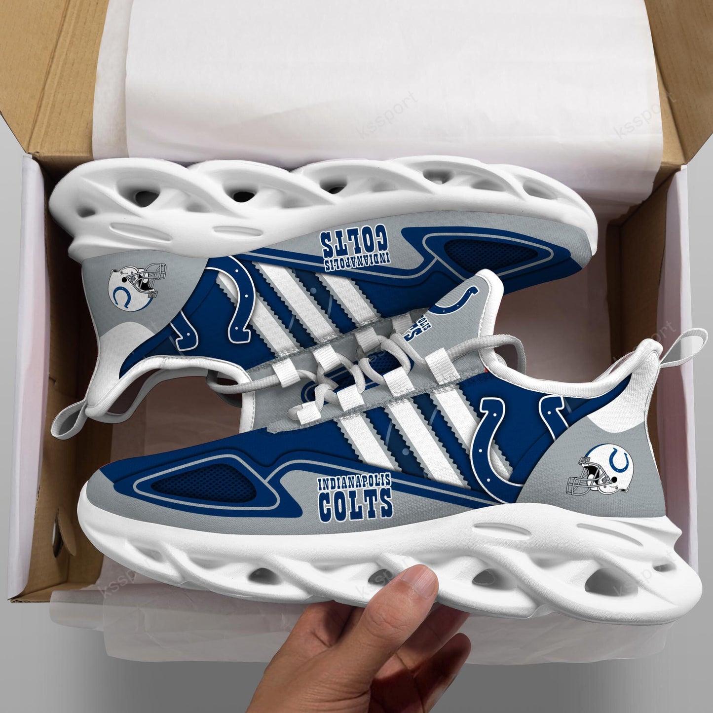 Ideafootwear Indianapolis Colts Max Soul Shoes Sneakers For Men And Women