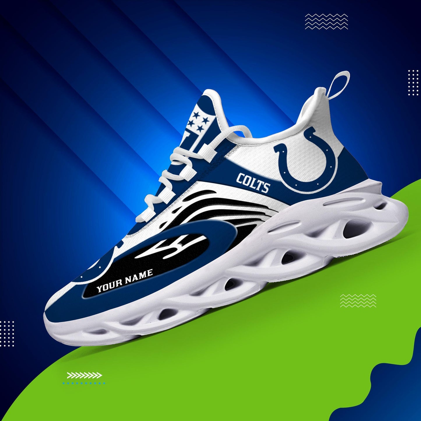 Ideafootwear Indianapolis Colts Max Soul Shoes Sneakers For Men And Women