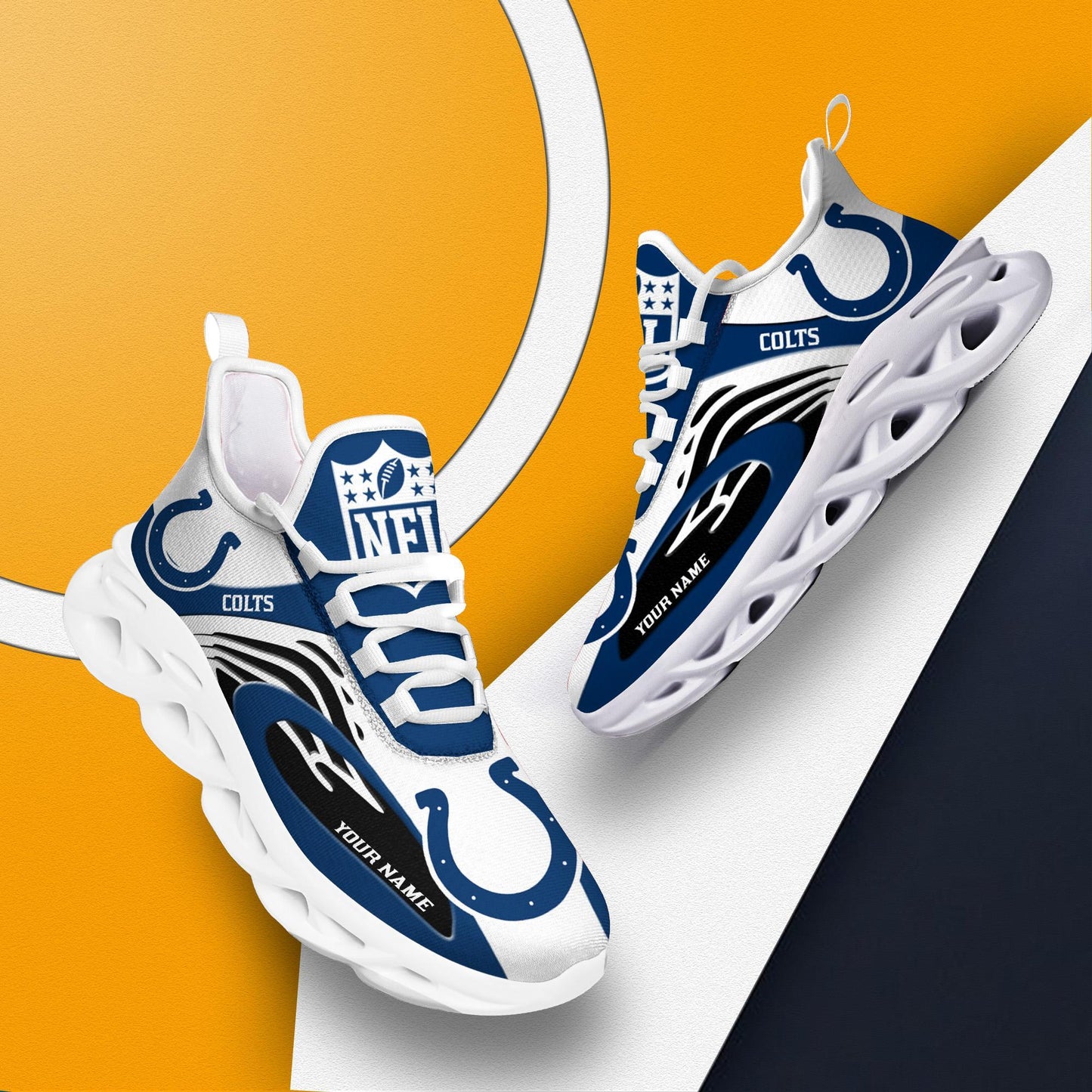 Ideafootwear Indianapolis Colts Max Soul Shoes Sneakers For Men And Women