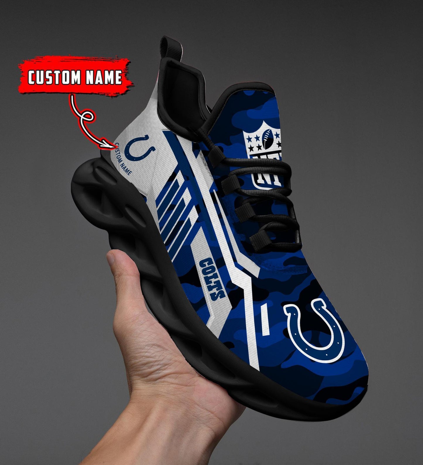 Ideafootwear Indianapolis Colts Max Soul Shoes Sneakers For Men And Women