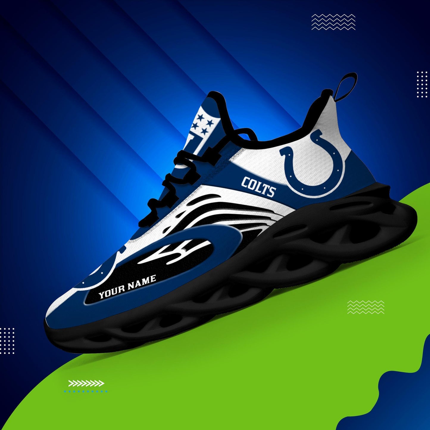 Ideafootwear Indianapolis Colts Max Soul Shoes Sneakers For Men And Women
