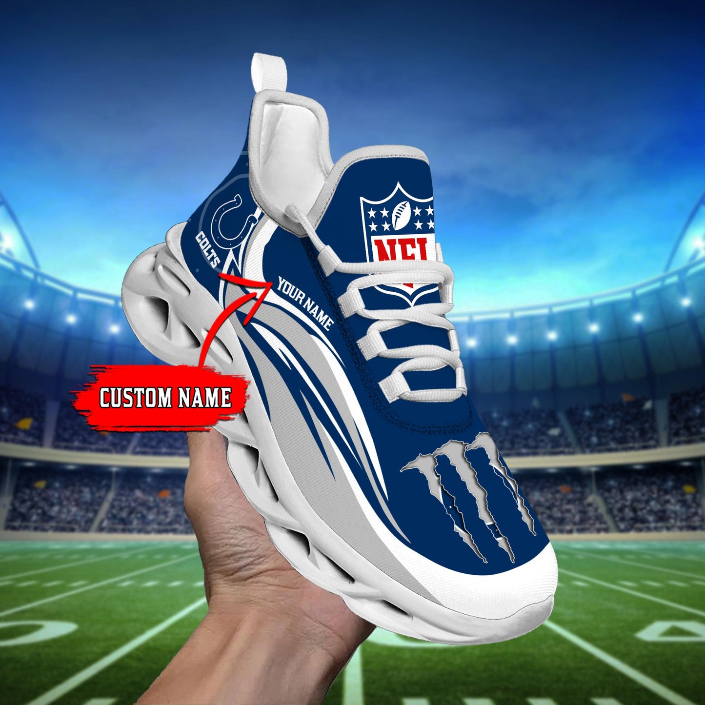 Ideafootwear Indianapolis Colts Max Soul Shoes Sneakers For Men And Women