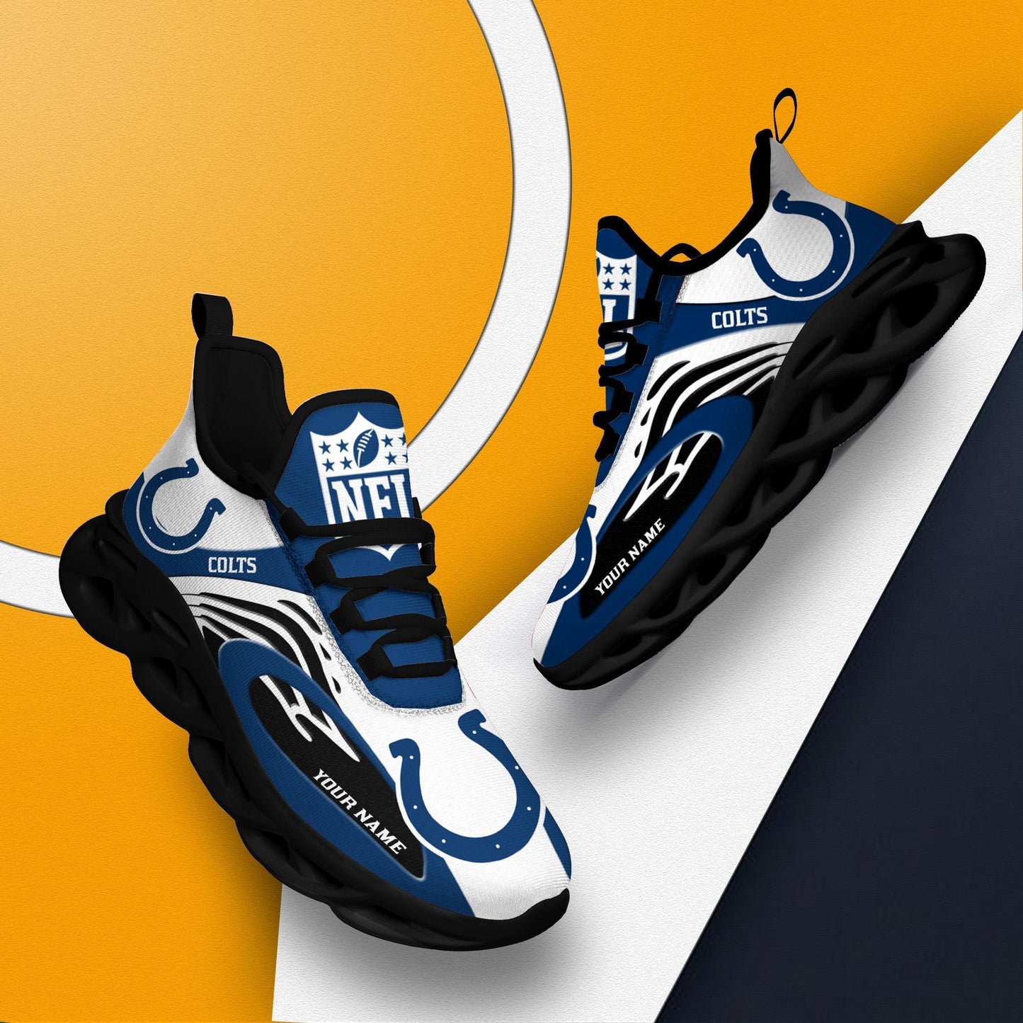 Ideafootwear Indianapolis Colts Max Soul Shoes Sneakers For Men And Women