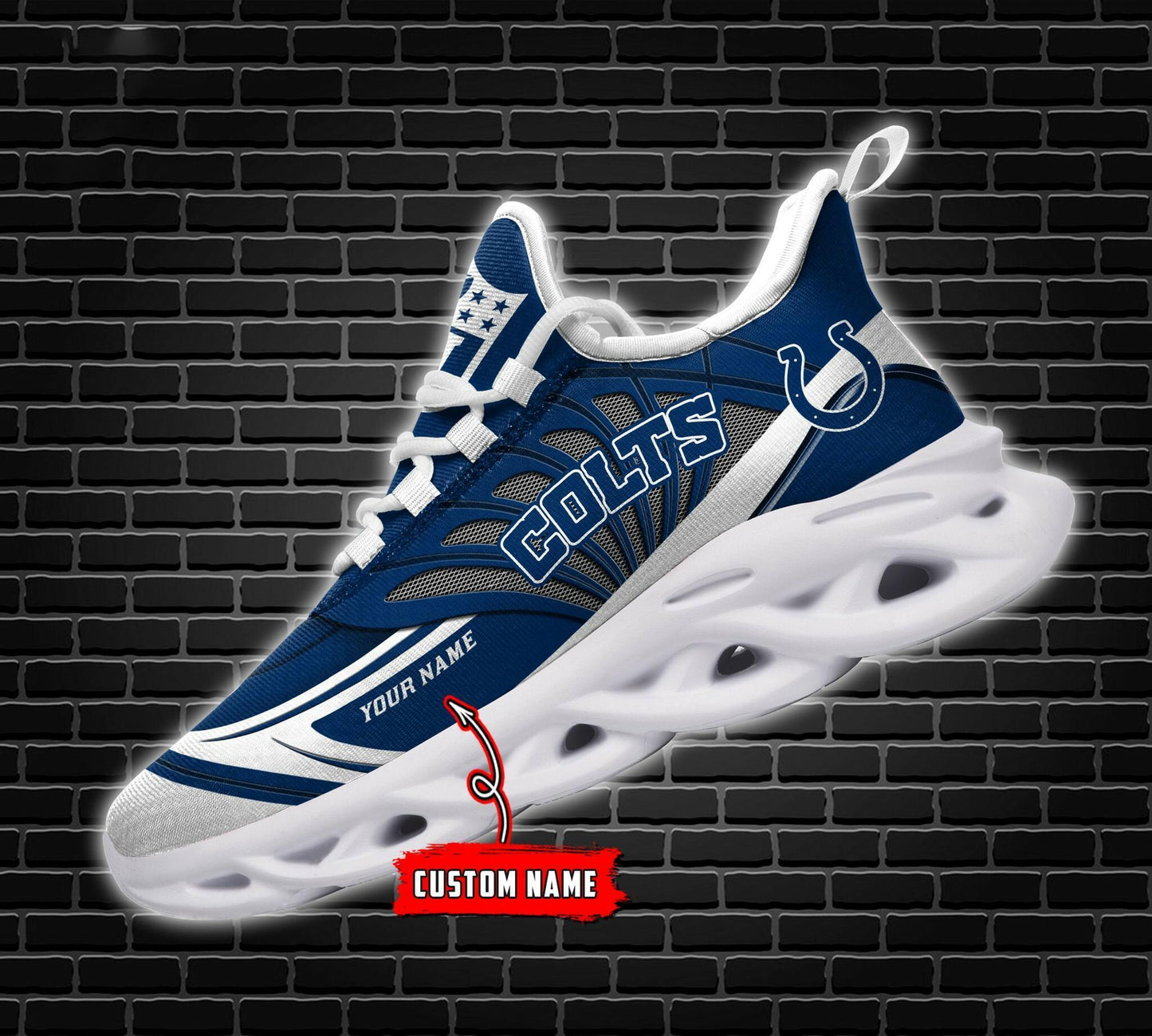 Ideafootwear Indianapolis Colts Max Soul Shoes Sneakers For Men And Women