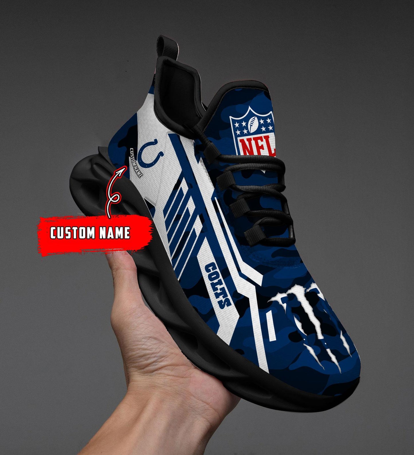 Ideafootwear Indianapolis Colts Max Soul Shoes Sneakers For Men And Women