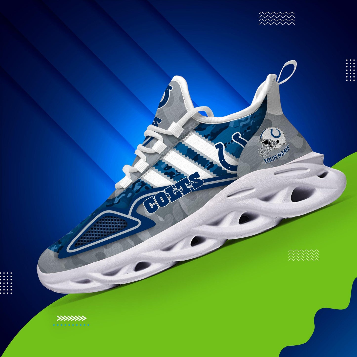 Ideafootwear Indianapolis Colts Max Soul Shoes Sneakers For Men And Women