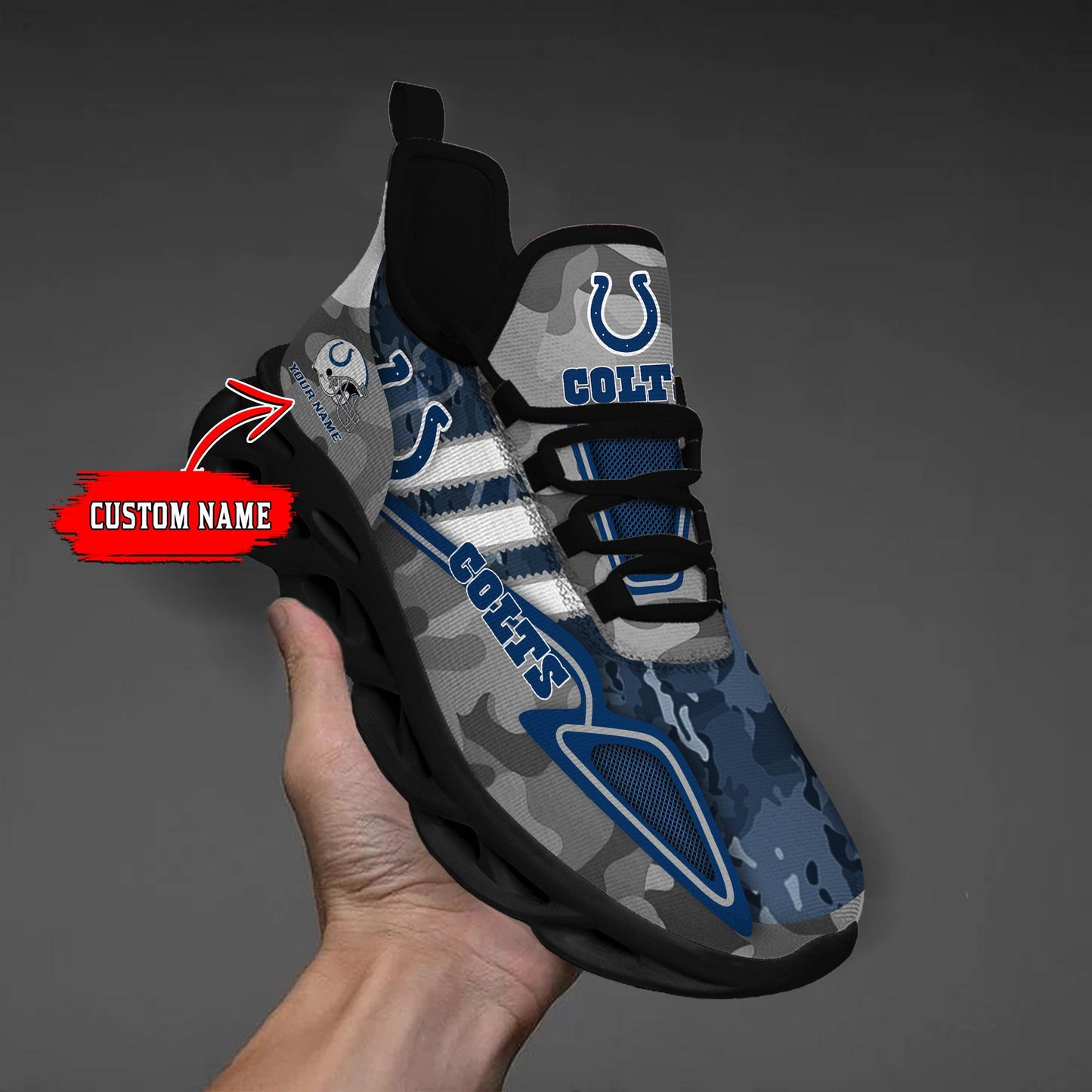 Ideafootwear Indianapolis Colts Max Soul Shoes Sneakers For Men And Women