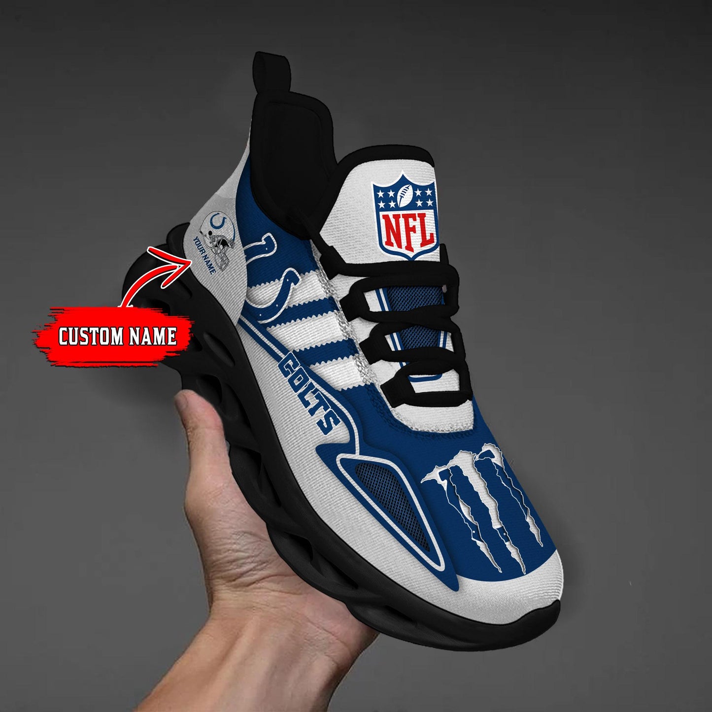 Ideafootwear Indianapolis Colts Max Soul Shoes Sneakers For Men And Women