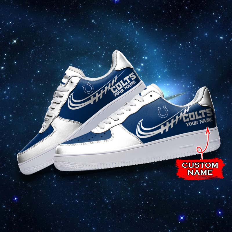 Ideafootwear Indianapolis Colts NFL Air Low-Top Sneakers Shoes For Men And Women