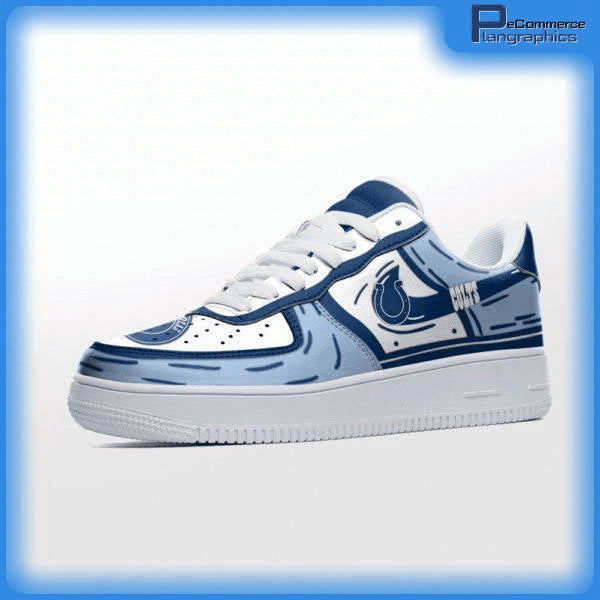 Ideafootwear Indianapolis Colts NFL Air Low-Top Sneakers Shoes For Men And Women