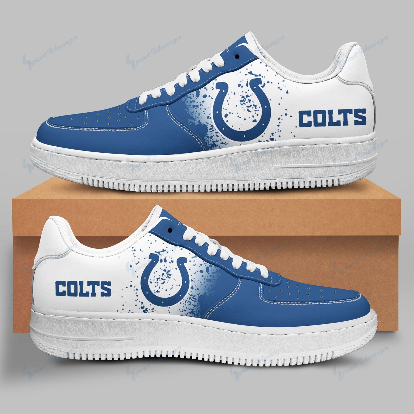 Ideafootwear Indianapolis Colts NFL Air Low-Top Sneakers Shoes For Men And Women