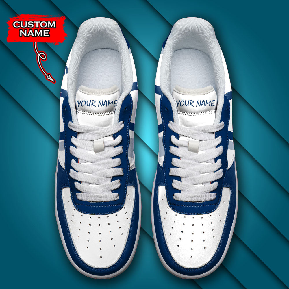 Ideafootwear Indianapolis Colts NFL Air Low-Top Sneakers Shoes For Men And Women