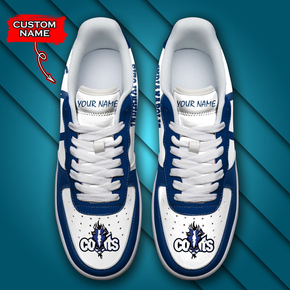 Ideafootwear Indianapolis Colts NFL Air Low-Top Sneakers Shoes For Men And Women