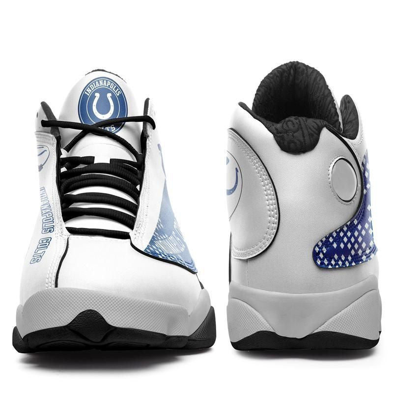 Ideafootwear Indianapolis Colts NFL AJ13 Sneakers Shoes For Men And Women