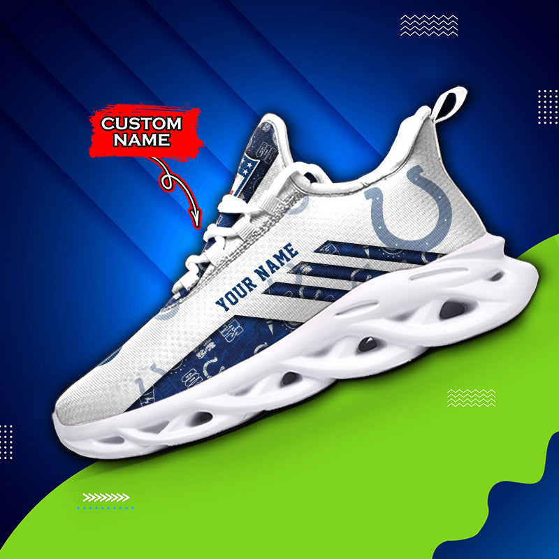 Ideafootwear Indianapolis Colts NFL Max Soul Shoes Sneakers For Men And Women