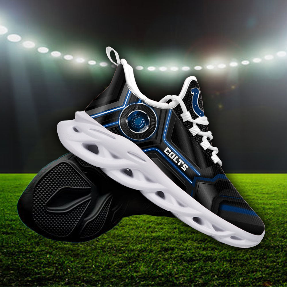 Ideafootwear Indianapolis Colts NFL Max Soul Shoes Sneakers For Men And Women