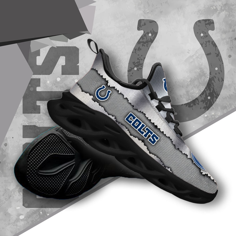Ideafootwear Indianapolis Colts NFL Max Soul Shoes Sneakers For Men And Women