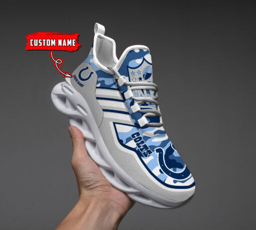 Ideafootwear Indianapolis Colts NFL Max Soul Shoes Sneakers For Men And Women
