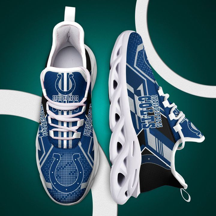 Ideafootwear Indianapolis Colts NFL Max Soul Shoes Sneakers For Men And Women