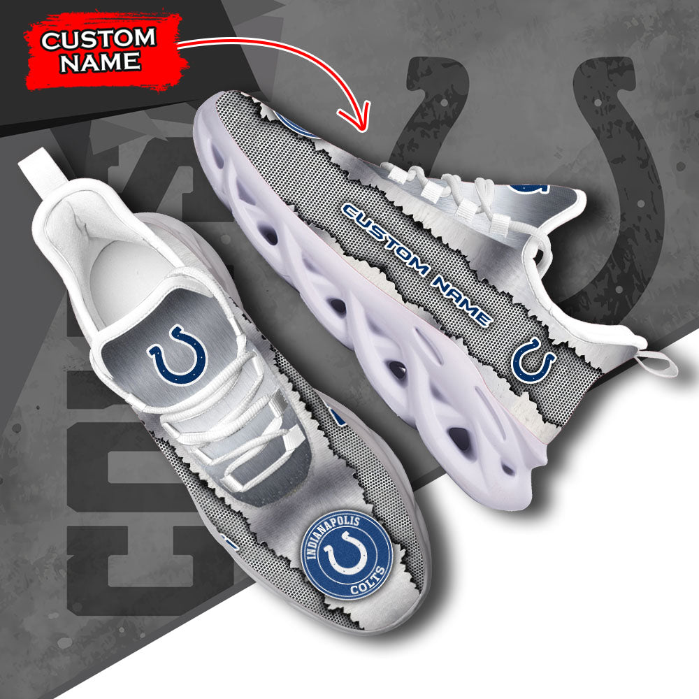 Ideafootwear Indianapolis Colts NFL Max Soul Shoes Sneakers For Men And Women