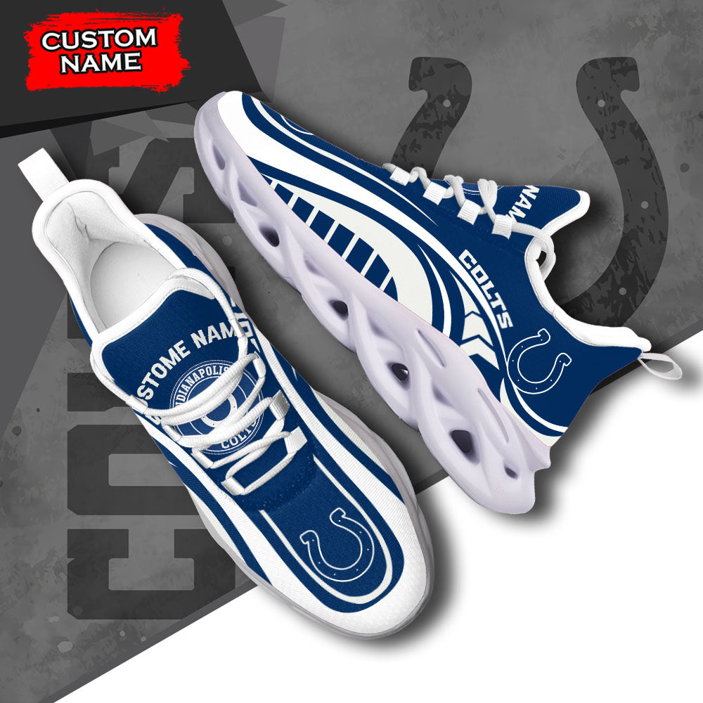 Ideafootwear Indianapolis Colts NFL Max Soul Shoes Sneakers For Men And Women