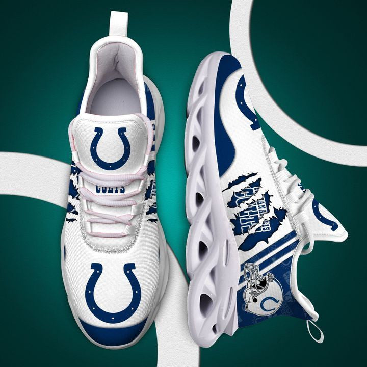Ideafootwear Indianapolis Colts NFL Max Soul Shoes Sneakers For Men And Women