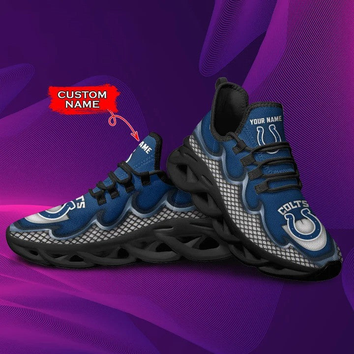 Ideafootwear Indianapolis Colts NFL Max Soul Shoes Sneakers For Men And Women