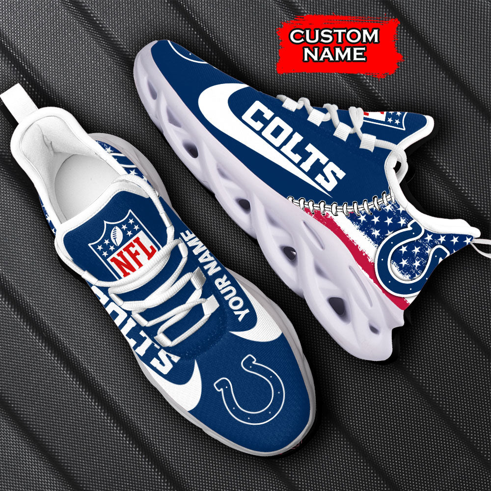 Ideafootwear Indianapolis Colts NFL Max Soul Shoes Sneakers For Men And Women