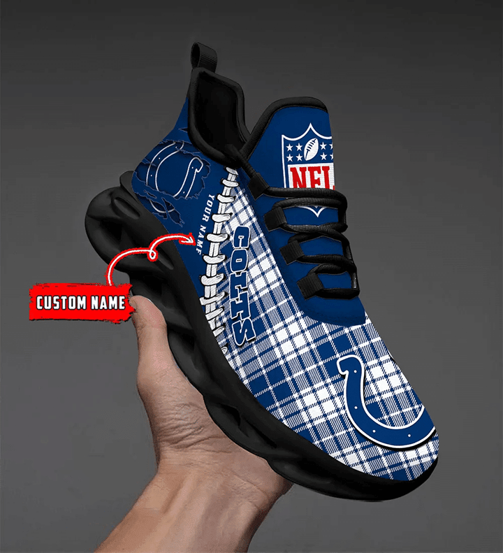 Ideafootwear Indianapolis Colts NFL Max Soul Shoes Sneakers For Men And Women
