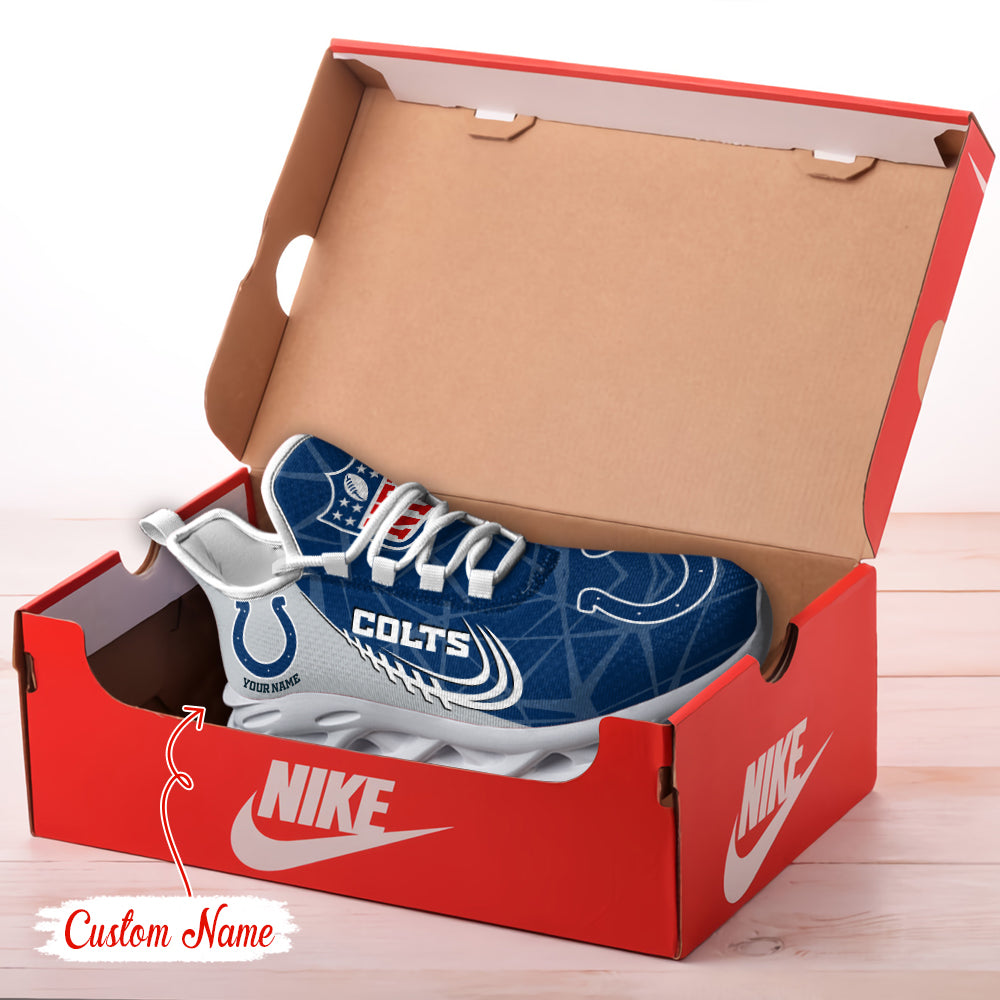 Ideafootwear Indianapolis Colts NFL Max Soul Shoes Sneakers For Men And Women