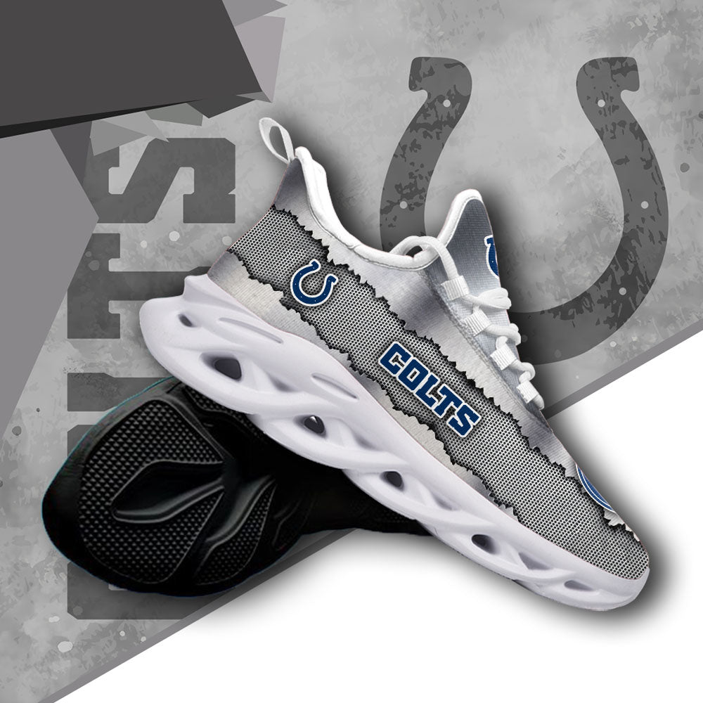 Ideafootwear Indianapolis Colts NFL Max Soul Shoes Sneakers For Men And Women
