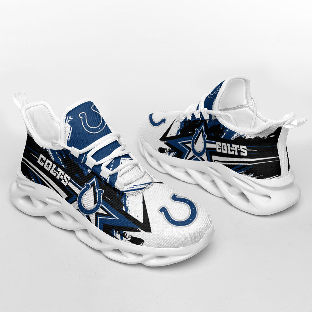 Ideafootwear Indianapolis Colts NFL Max Soul Shoes Sneakers For Men And Women