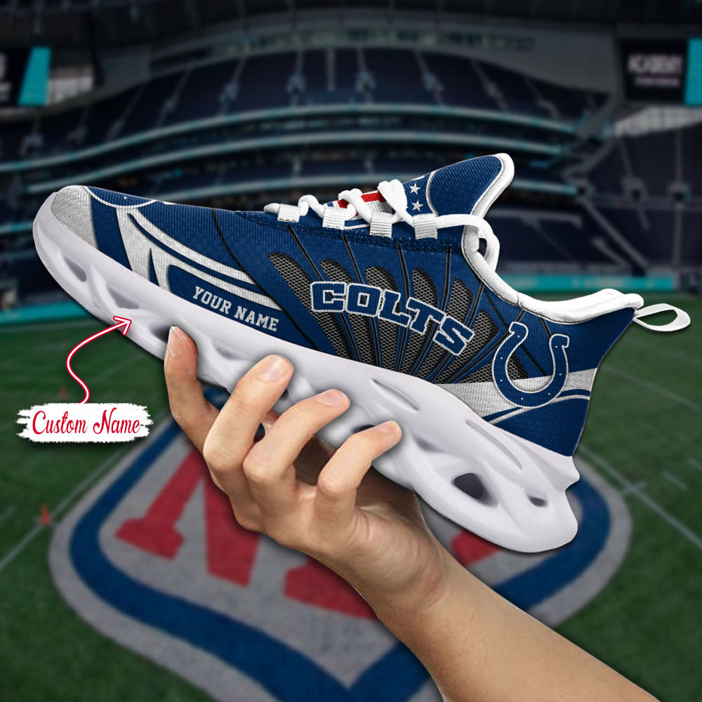 Ideafootwear Indianapolis Colts NFL Max Soul Shoes Sneakers For Men And Women