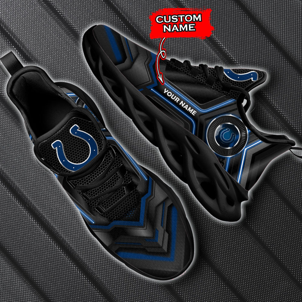 Ideafootwear Indianapolis Colts NFL Max Soul Shoes Sneakers For Men And Women