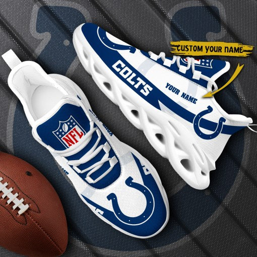 Ideafootwear Indianapolis Colts NFL Max Soul Shoes Sneakers For Men And Women