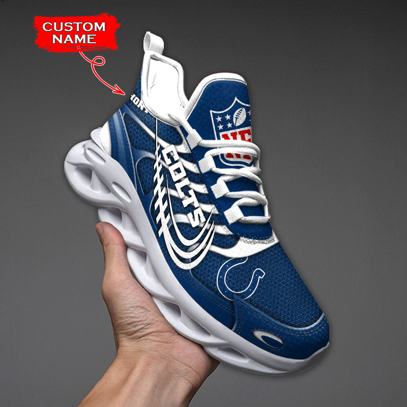Ideafootwear Indianapolis Colts NFL Max Soul Shoes Sneakers For Men And Women