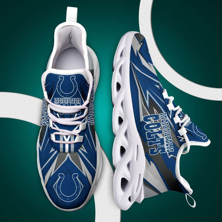 Ideafootwear Indianapolis Colts NFL Max Soul Shoes Sneakers For Men And Women