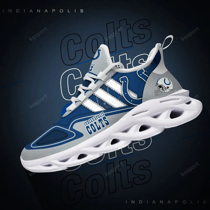 Ideafootwear Indianapolis Colts NFL Max Soul Shoes Sneakers For Men And Women