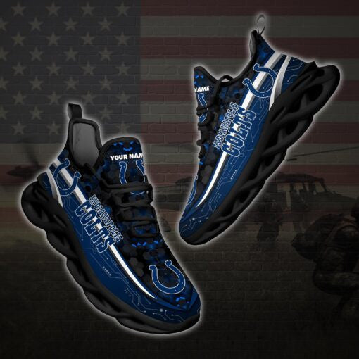 Ideafootwear Indianapolis Colts NFL Max Soul Shoes Sneakers For Men And Women