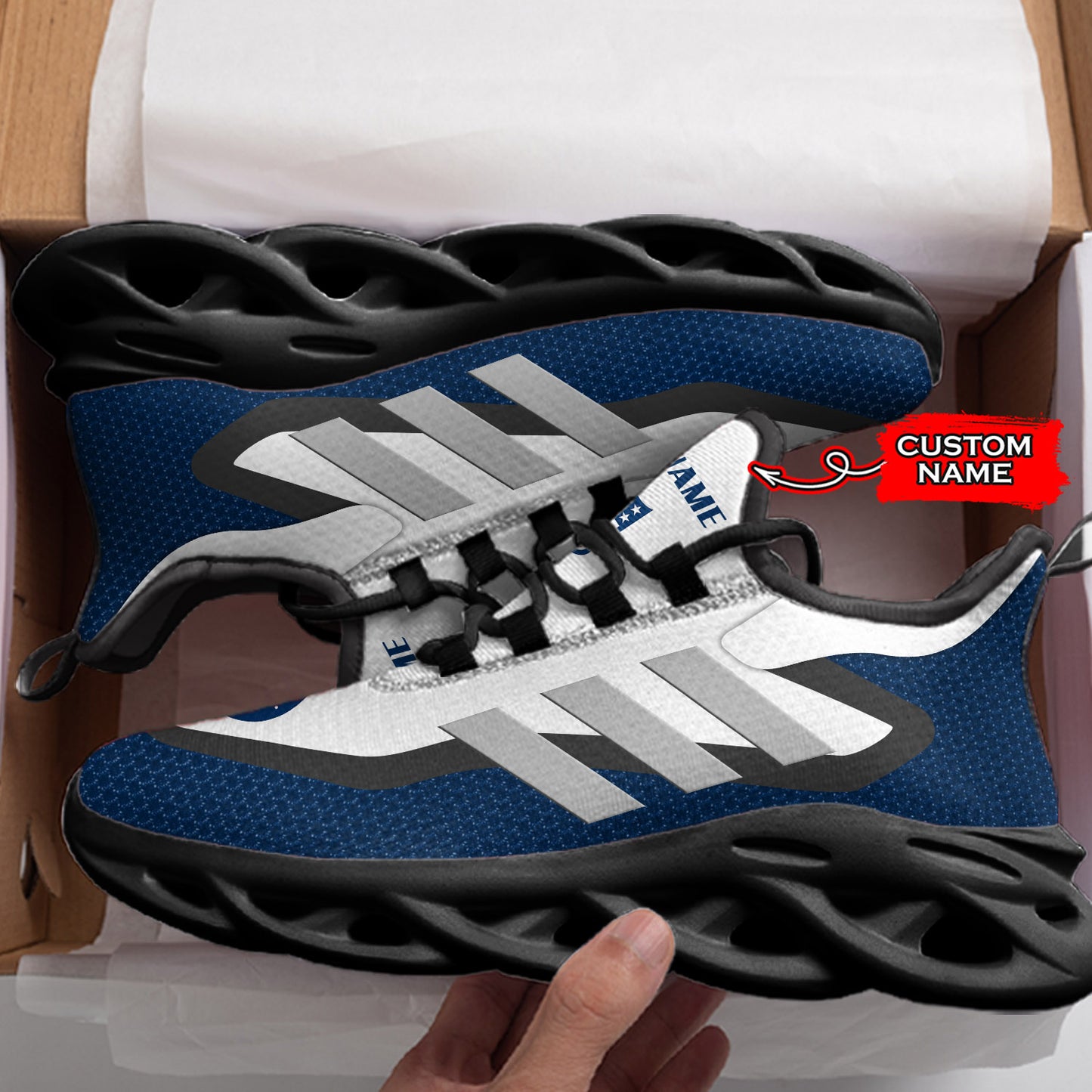 Ideafootwear Indianapolis Colts NFL Max Soul Shoes Sneakers For Men And Women