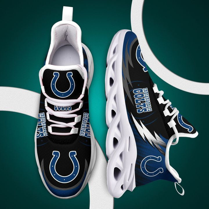 Ideafootwear Indianapolis Colts NFL Max Soul Shoes Sneakers For Men And Women